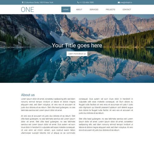 One